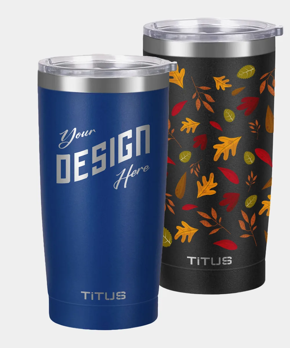 Insulated tumblers printed with a custom design