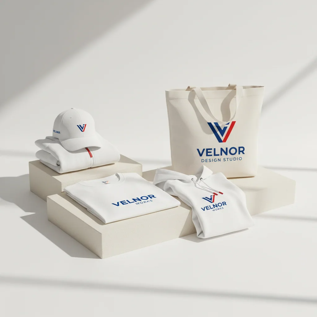 Branded apparel — fictional-brand sample