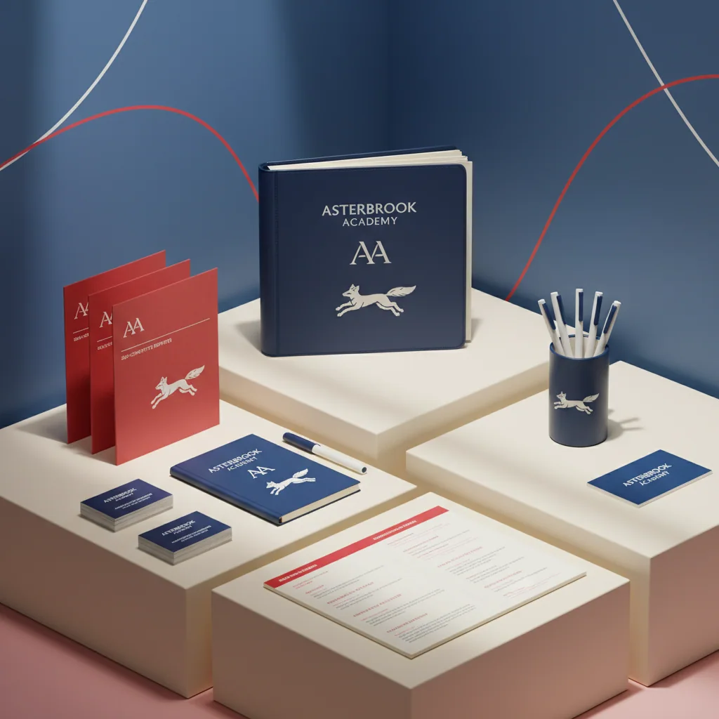 Board meeting materials — fictional school & mascot sample