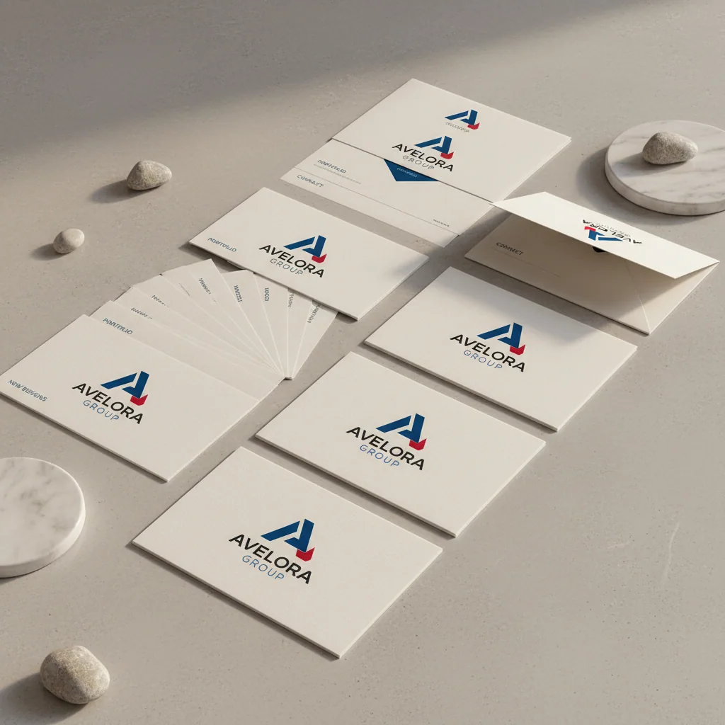 Postcards & self-mailers — fictional-brand sample