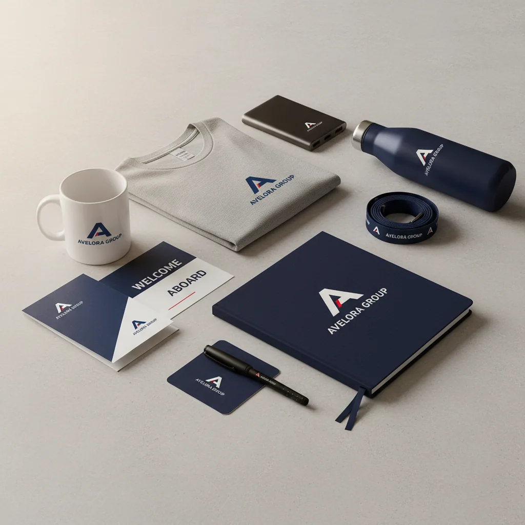 Employee welcome kits — fictional-brand sample